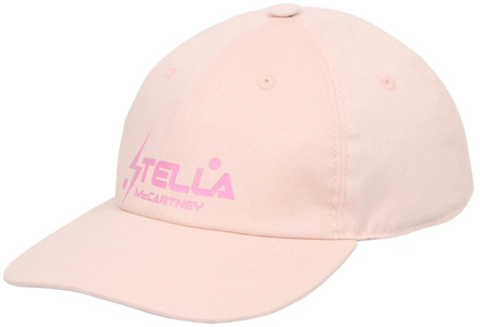 Stella McCartney Roze Baseballpet met Logo Stella McCartney , Pink , Dames