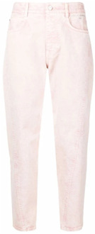Stella McCartney Roze katoenen jeans Ss22 Stella McCartney , Pink , Dames - W28,W26,W27
