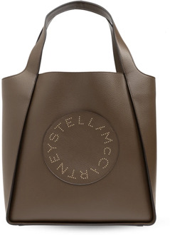 Stella McCartney ‘Shopper’ Tas ‘Logo Tote’ Stella McCartney , Brown , Dames - ONE Size
