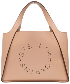 Stella McCartney Shopper tas met logo Stella McCartney , Pink , Dames - ONE Size