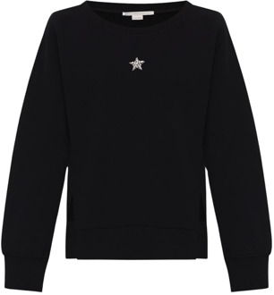 Stella McCartney Sweatshirt met applicaties Stella McCartney , Black , Dames - L,M,S,Xs