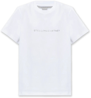 Stella McCartney T-shirt met logo Stella McCartney , White , Dames - M,S,Xs
