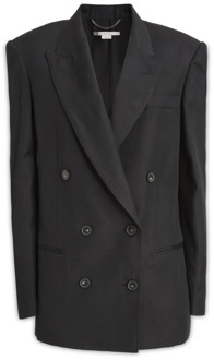 Stella McCartney Upgrade je Garderobe met deze Veelzijdige Blazer Stella McCartney , Black , Dames - Xs,2Xs