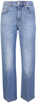 Stella McCartney Vintage Blauwe Crop Flare Jeans Stella McCartney , Blue , Dames - W28