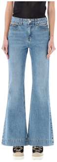Stella McCartney Vintage Blauwe Flared Jeans Stella McCartney , Blue , Dames - W28,W26,W25,W27
