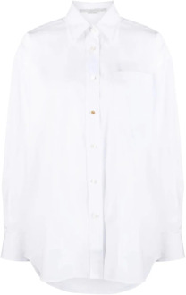 Stella McCartney Witte Oversized Shirt Stella McCartney , White , Dames - S,Xs