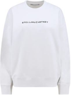 Stella McCartney Witte Sweatshirt met Logo Print Stella McCartney , White , Dames - M,S