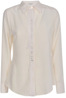 Stella McCartney Zijden Shirt uit de Stella McCartney Capsule Collectie Stella McCartney , White , Dames
