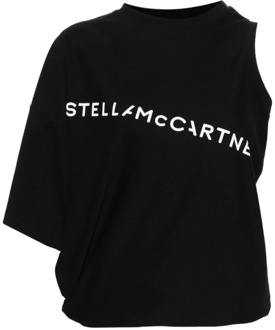 Stella McCartney Zwarte Asymmetrische Mouw Sweater Stella McCartney , Black , Dames - M,S,Xs