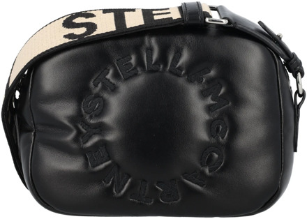 Stella McCartney Zwarte handtas met gewatteerde cameratas Stella McCartney , Black , Dames - ONE Size
