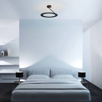 Stella plafondlamp 1ring Ø 45cm zwart
