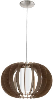 Stellato 3 Hanglamp - E27 - Ø 40 cm - Grijs/Bruin, Wit