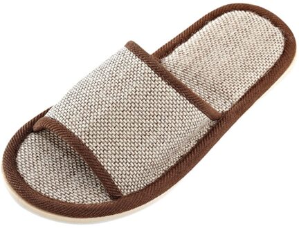 Stellen Sandalen Vrouwen Mens Indoor Floor Platte Schoenen Mode Toevallige Thuis Slippers Zomer Antislip Flip Flops D2 koffie / 37