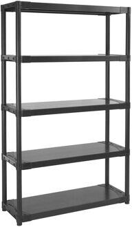 Stellingkast - Workline 3,0 - 175x105x40cm - Draagkracht 80kg - Zwart