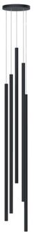 Stelo Compo 5x Hanglamp, Led 21w, 4000k, Grijs Antraciet, H.160cm