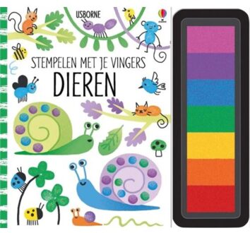 Stempelen met je vingers - Dieren - Boek Standaard Uitgeverij - Usborne Publisher (1474935311)