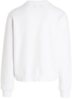 stencillogo wit sweatshirt - maat M
