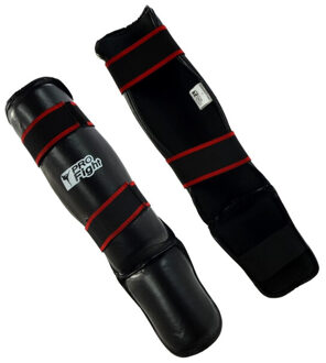 Step synthetisch leren scheenbeschermers (set van 2) Zwart - XXL / XXXL