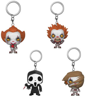 Stephen King's It Pennywise Scream Ghost Face Keychain Vinyl Action Figure Collectible Model Toys