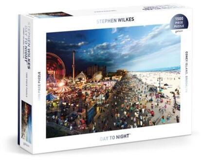 Stephen Wilkes Day To Night⢠Coney Island 1500 Piece Puzzle - Galison (ISBN: 9780735383067)
