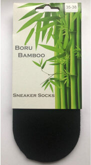 Steps 5 pack boru bamboo by sneakersokken - footies unisex - maat 35-38 Zwart