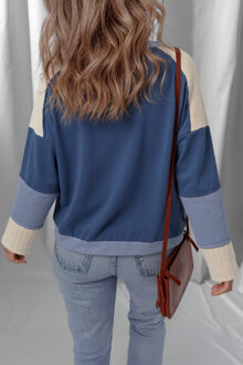 Ster Appliqué Lange Mouwen Top Blauw