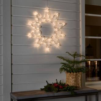 Ster - decoratieve verlichting - 60 lampen - LED Transparant