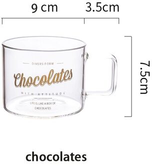 Ster-Hart Brief Portret Glas Mok Mok Koffie Mok Met Handvat Twee Ontbijt Melk Thee Sap Koeler Bier Mok glas Drinkware chocolates