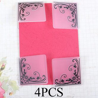 Ster Plastic Embossing Map Scrapbooking Papieren Kaart Maken Craft Template Diy Fotoalbum Decor 4stk lace