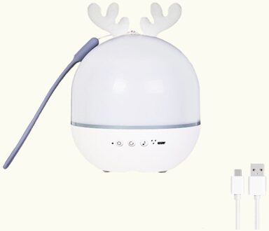 Ster Projector Kinderen Nachtlampje Bluetooth Speaker Led Night Lamp Voor Baby Projector Ster Roterende Galaxy Lamp Slaapkamer USB type
