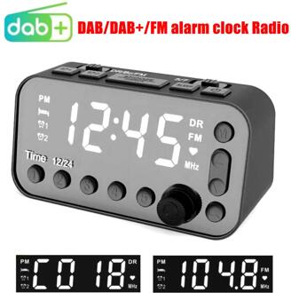 Stereo Audio Eenvoudige Gebruik Dab/Fm Klok MP3 Radio Speler Met Dual Alarm Instellen Dubbele Usb Dc 5V 2A MP3WMA Autoradio Speler