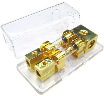 Stereo Automotive Power Distributie Houder Car Audio Mini Met Shell Universele 60A Professionele Zekering Blok 1 Naar 2 Manier