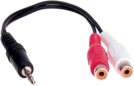 Stereo jack 3,5mm Stereo naar Cinch connector 0.2meter 31149003