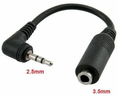 Stereo Jack Converter Cable 2.5mm to 3.5mm, 15cm (M/F)