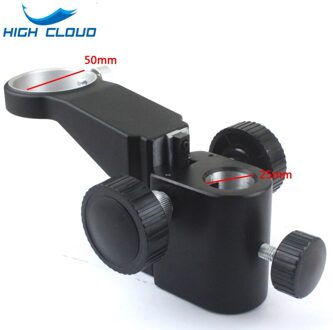 Stereo Microscoop Aanpassing Focus Arm 50Mm/25Mm Diameter Microscoop Hoofd Houder Ring Arbor Stand Beugel Accessoires wit