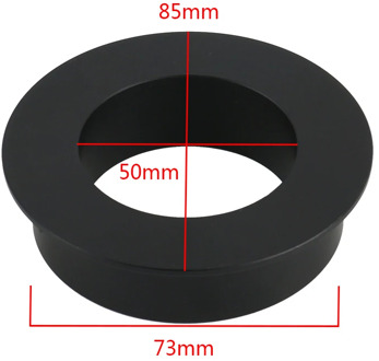 Stereo Microscope 76mm to 50mm Ring Adapter For 76mm Adjustment Bracket For 300X 180X C mount Lens Video Microscope Camera