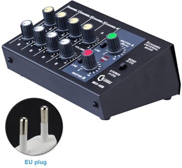Stereo Mixing Console Digitale 8 Channel Karaoke Mixer Geluid Aanpassen Microfoon Universele Panel
