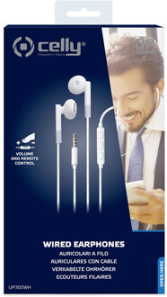 Stereo Oordopjes Up300 , Wit - Kunststof - Celly