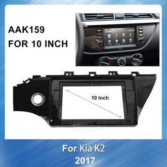 Stereo Panel Dash Mount Installatie Surround Trim Frame10 Inch 2Din Auto Auto Radio Fascia Auto Dvd Frame Voor Kit K2