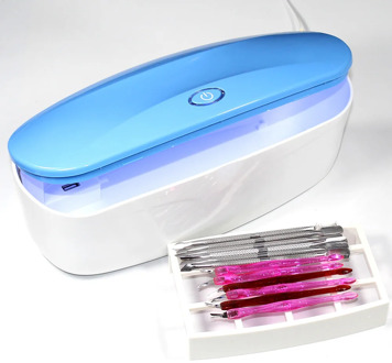 Sterilizer For Manicure Instruments Disinfection Esterilizador Manicure UV LED Nail Tools Nail Tweezers Disinfector Box