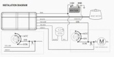 Sterke Compatibiliteit Motor Lock Rfid Startonderbreker Anti-Hijacking Voor Dc 12V Voertuigen Rf 2.4Ghz