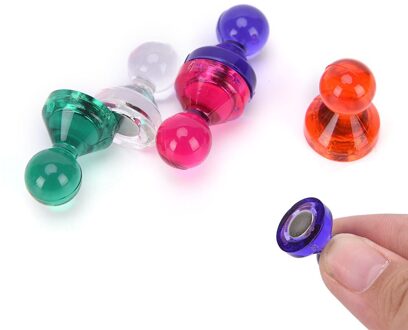 Sterke Gekleurde Magnetische Punaises Neodymium Prikbord Kegelbaan Pin Magneten Diy Koelkast Whiteboard Willekeurige Kleur