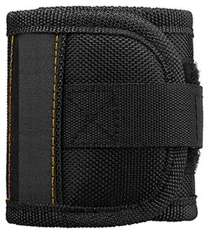 Sterke Magnetische Polsband Verstelbare Polssteun Bands Voor Schroeven Nagels Noten Bouten Boor Holder Tool Riem HY99 zwart