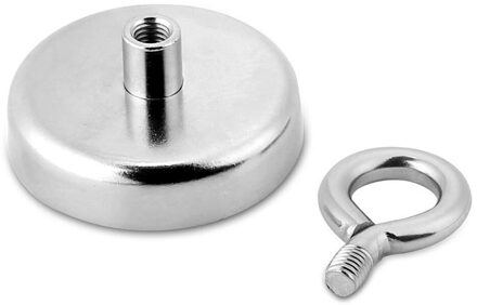 Sterke Neodymium Magneet Ronde Trekkracht Rivier Vissen Magnetische Eyebolt STSF666 D42