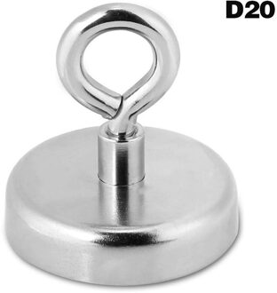 Sterke Neodymium Magneet Ronde Trekkracht Rivier Vissen Magnetische Eyebolt TY53 D20