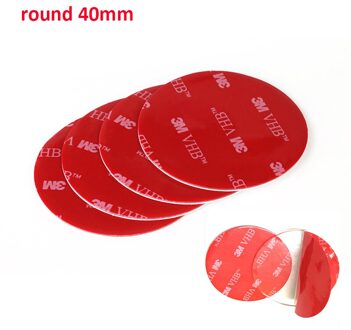 Sterke Rubber Schuim Lijm Auto Tape Dubbelzijdig Auto Tape Zwarte Tape Afgeronde Vierkante Meerdere Maten Transparant Acryl ronde 40mm6