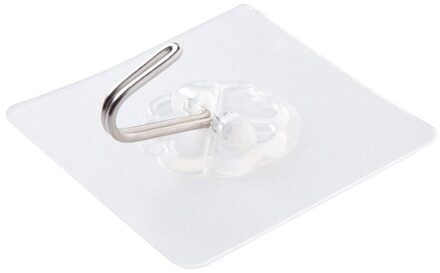 Sterke Transparante Zuignap Sucker Muurhaken Hanger Keuken Badkamer Muur Gemonteerde Hanger Naadloze Zelfklevende Haak 10stk