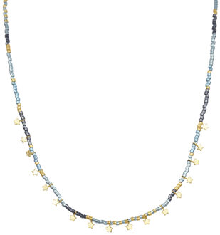 Sterling Zilver 925 Ketting Afgewerkt in 18K Geel Goud - Moo - maat