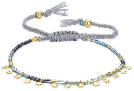 Sterling zilveren 925 armband afgewerkt met 18K geel goud - Muh