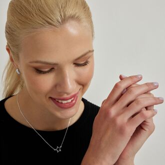 Sterling zilveren 925 bandoead halsketting